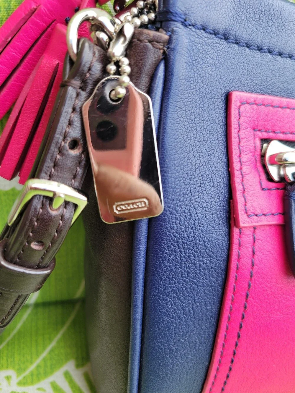 Coach Legacy Colorblock Leather Clutch Wristlet Style: 48002